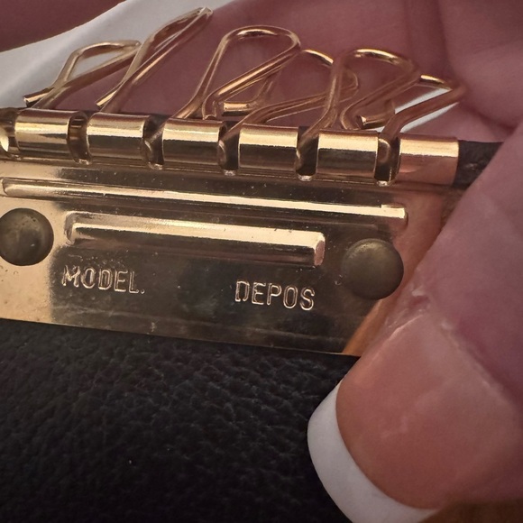 Vintage Leather Mannini by Master" 6 key fold snap closure wallet made in Italy - Picture 2 of 13